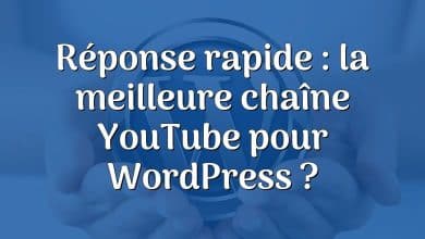 Réponse rapide : la meilleure chaîne YouTube pour WordPress ?